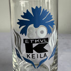 ETKVL Keila 80 Commemorative Glass with Estonian Cornflower Motif