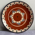 Bulgarian Troyan Pottery Wall Plate 23 cm – Hand Painted Folk Art Ceramic Decor