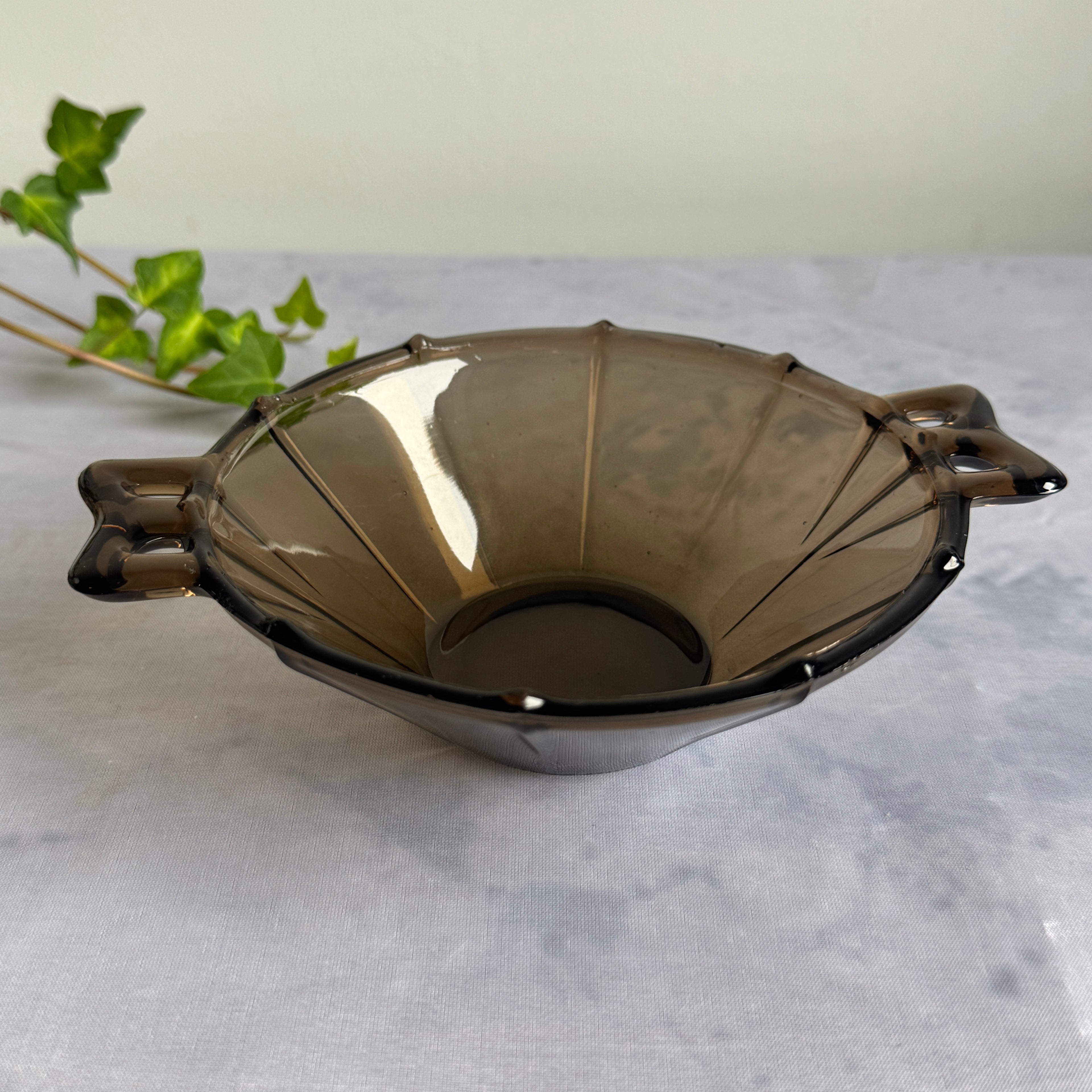 Riihimäen Lasi Art Deco Bowl, 1930s Finnish Glass