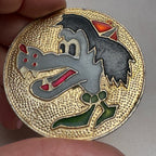 Nu Pogodi! Vintage Soviet Pins – Set of 5 USSR Cartoon Wolf Badges