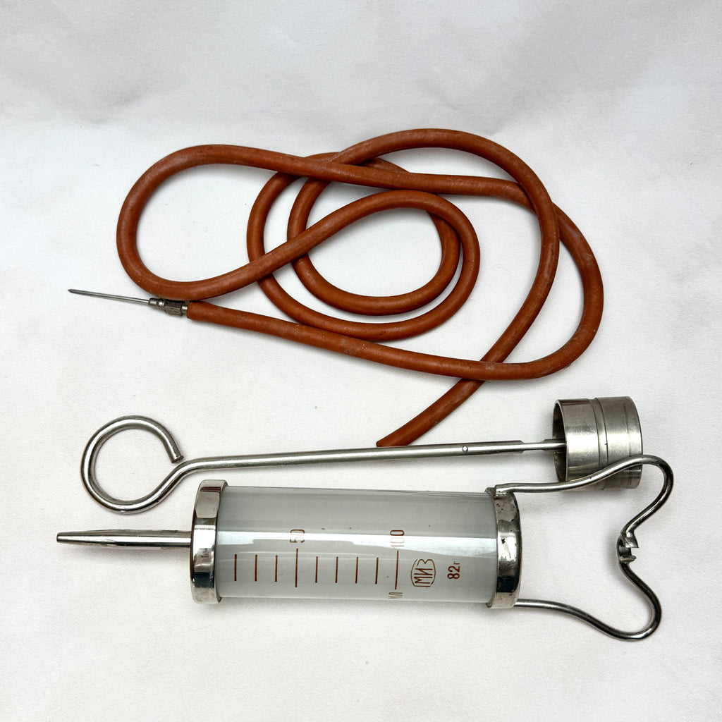 Vintage Soviet Medical Syringe Set 1982 – USSR 100ml Medical Collectible