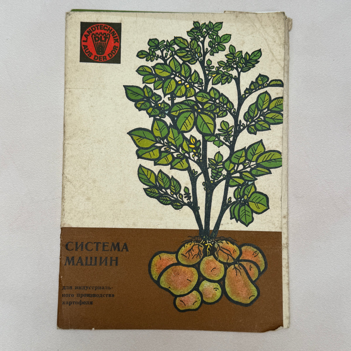 1968 DDR VEB Weimar-Werk Potato Machinery Catalog 15 Russian USSR Sheets