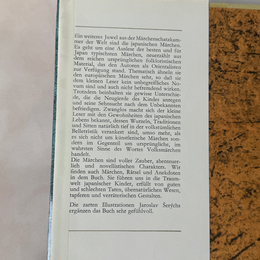 Vintage Japanese Fairy Tales “Japanische Märchen” – Artia, Šerých Illustrated