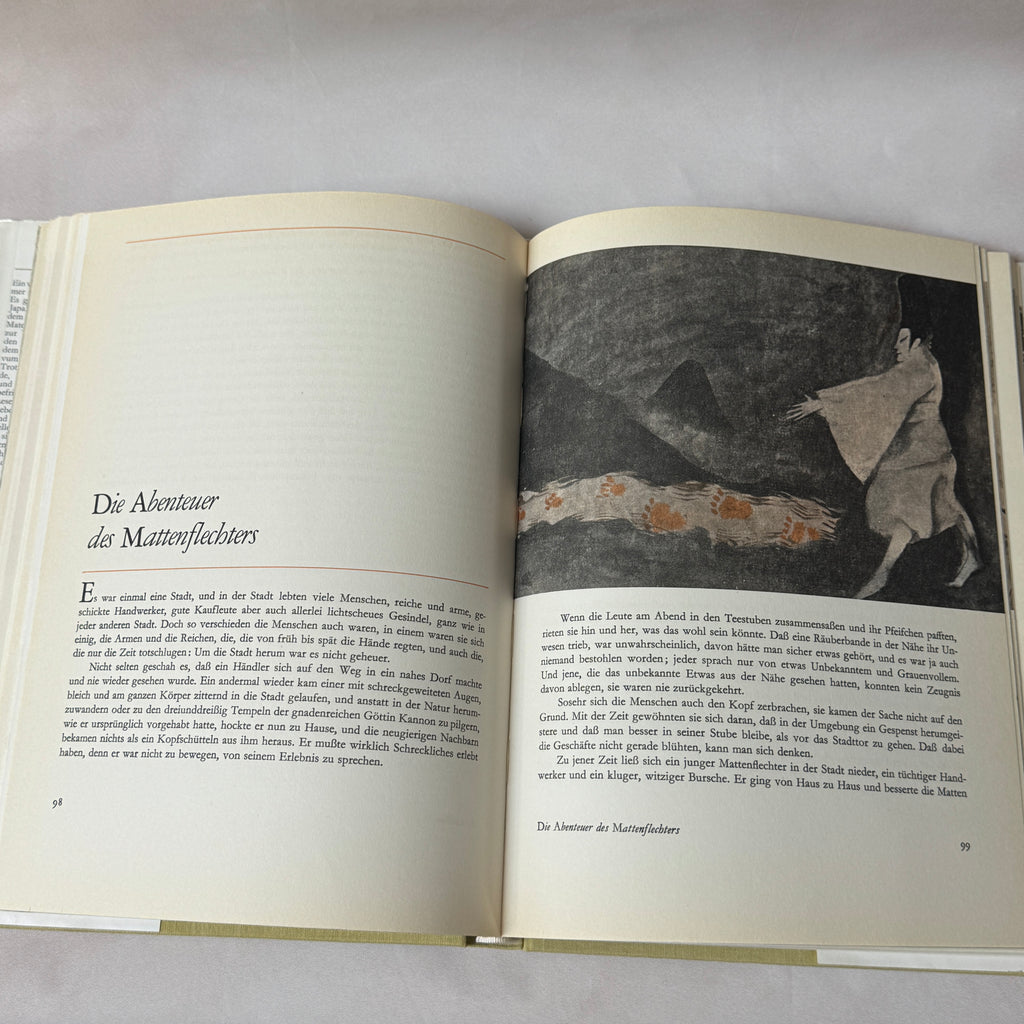 Vintage Japanese Fairy Tales “Japanische Märchen” – Artia, Šerých Illustrated