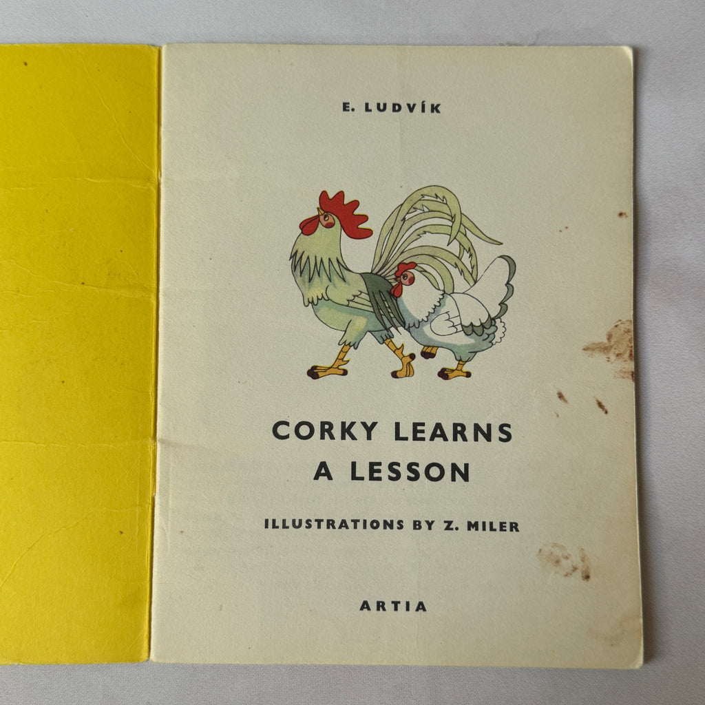 Corky Learns a Lesson – Zdeněk Miler Illustrated Vintage Children’s Book, 1966