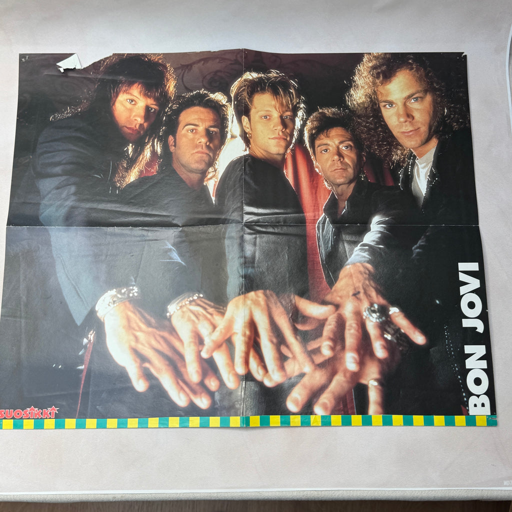 Suosikki 1/1995 Bon Jovi band poster