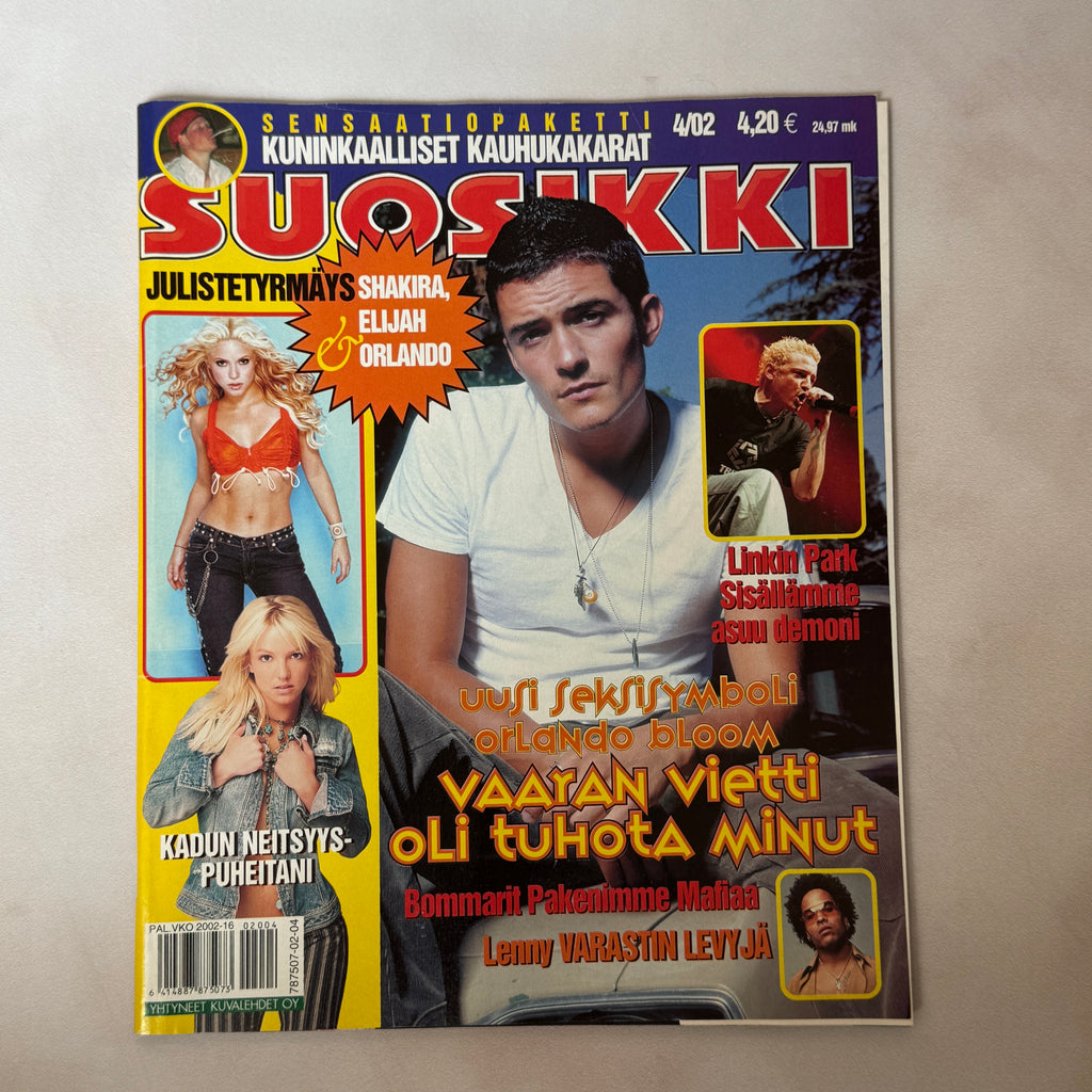 Suosikki 4/2002 magazine cover with Orlando Bloom