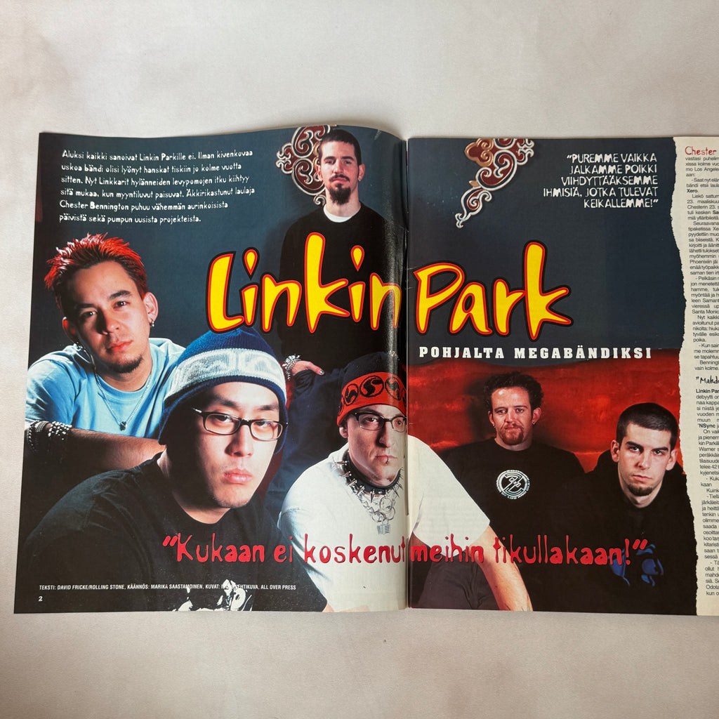 Suosikki 4/2002 Linkin Park feature