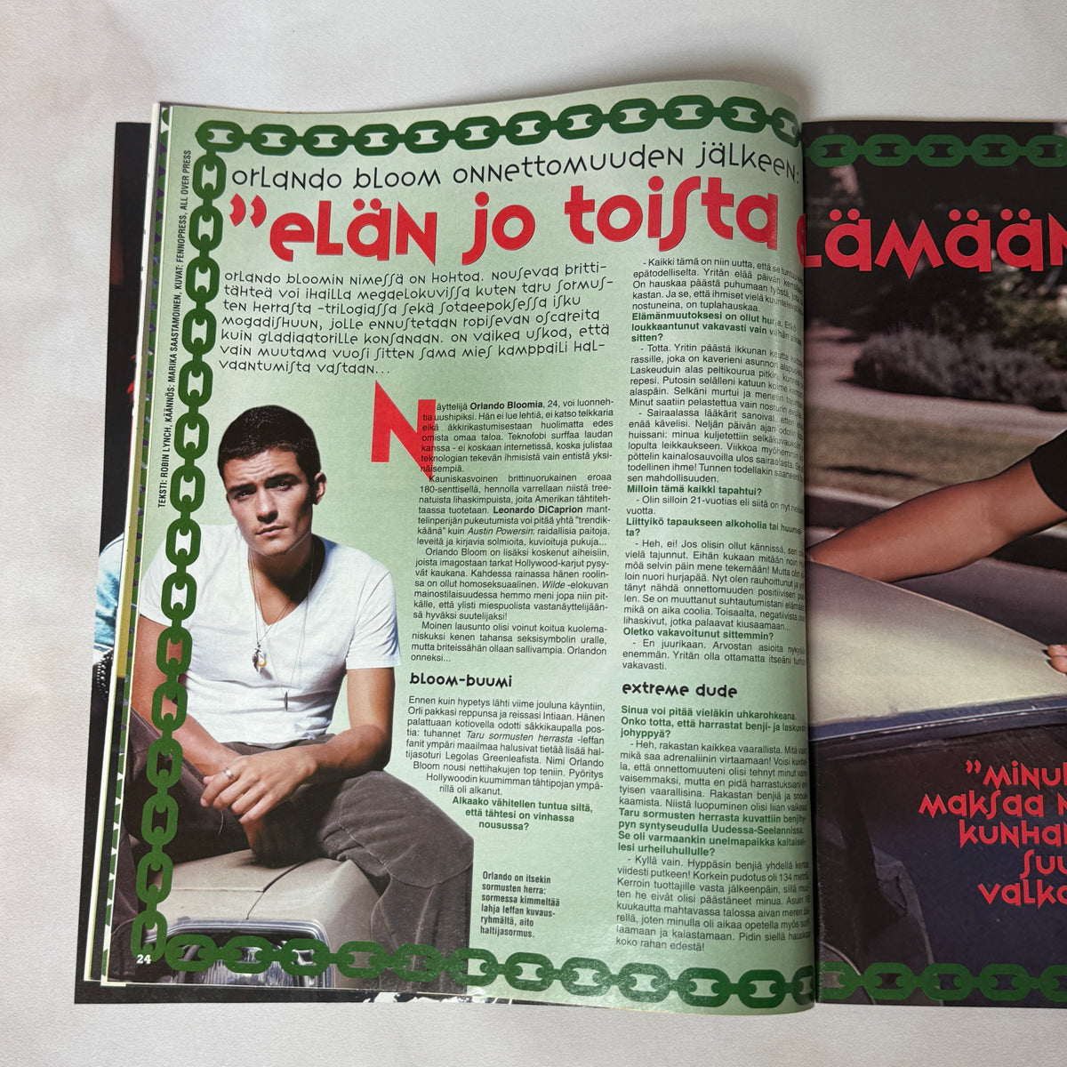 Suosikki 4/2002 Orlando Bloom interview
