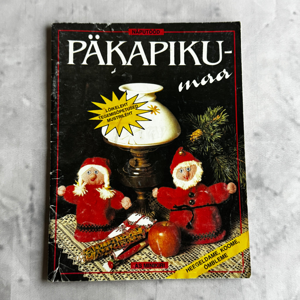 Estonian Christmas Craft Book "Päkapikumaa" – 1980s Folk Santa Patterns