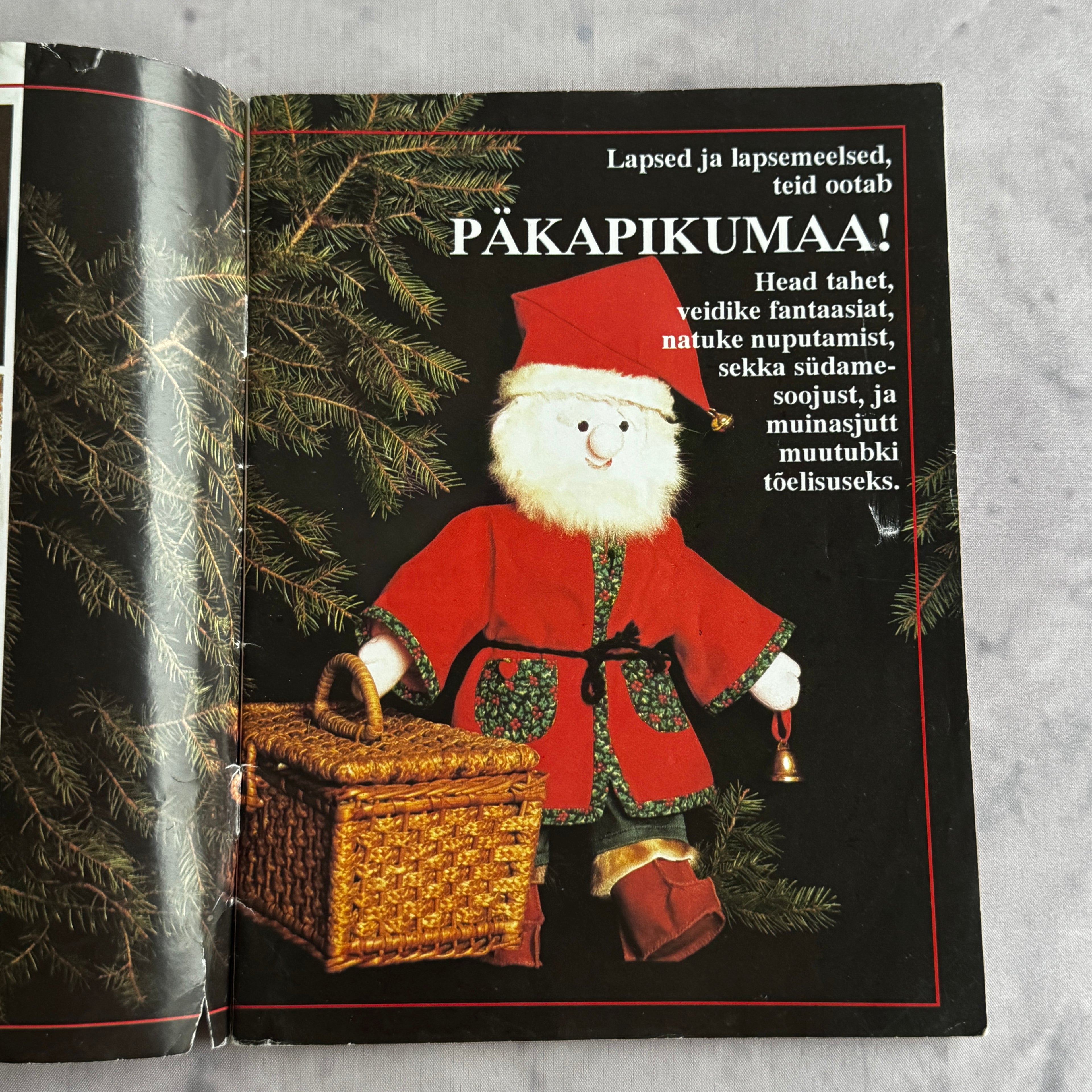 Estonian Christmas Craft Book "Päkapikumaa" – 1980s Folk Santa Patterns