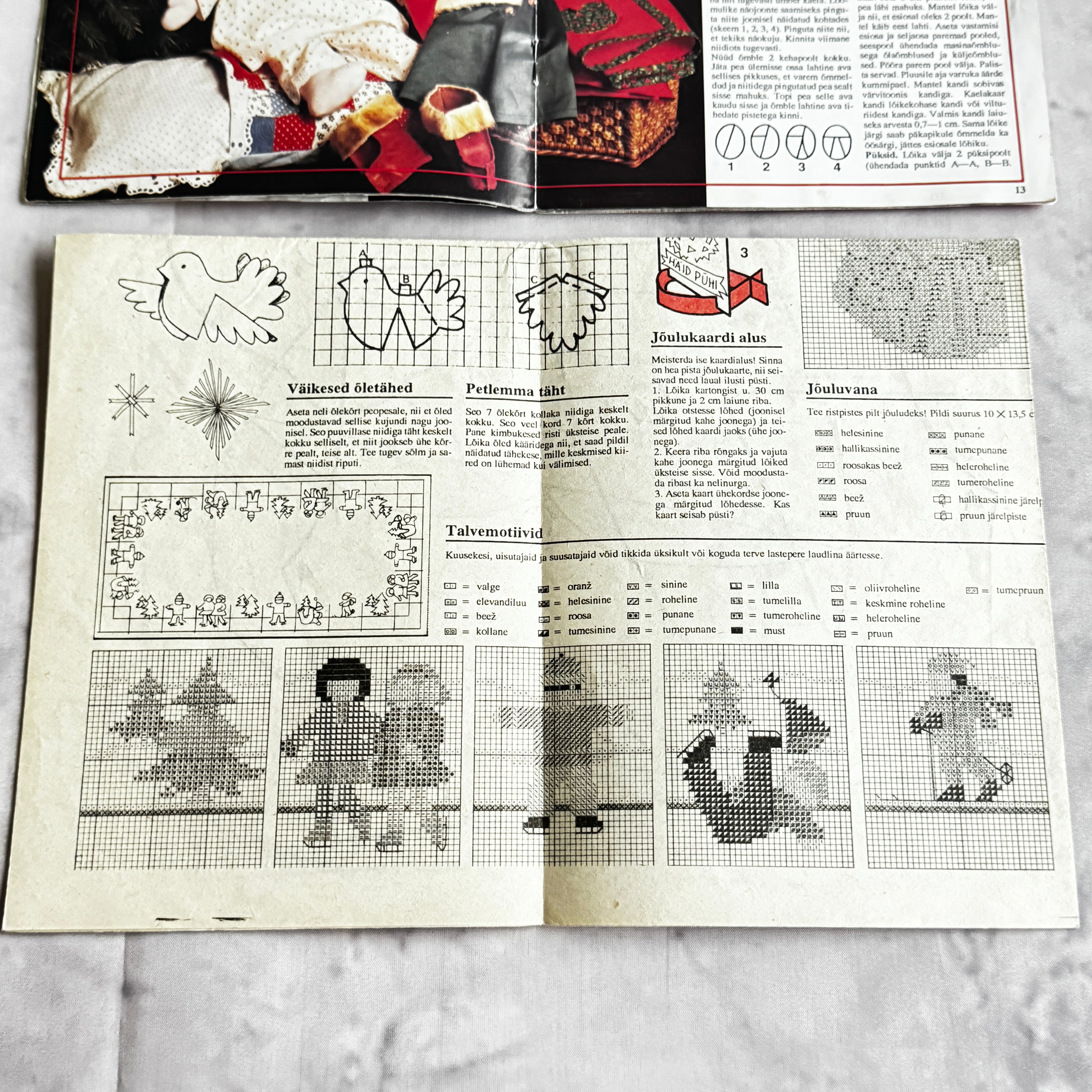 Estonian Christmas Craft Book "Päkapikumaa" – 1980s Folk Santa Patterns