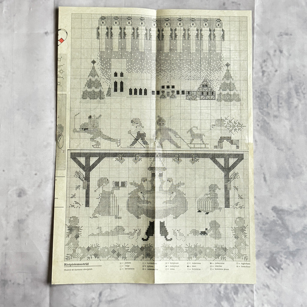 Estonian Christmas Craft Book "Päkapikumaa" – 1980s Folk Santa Patterns