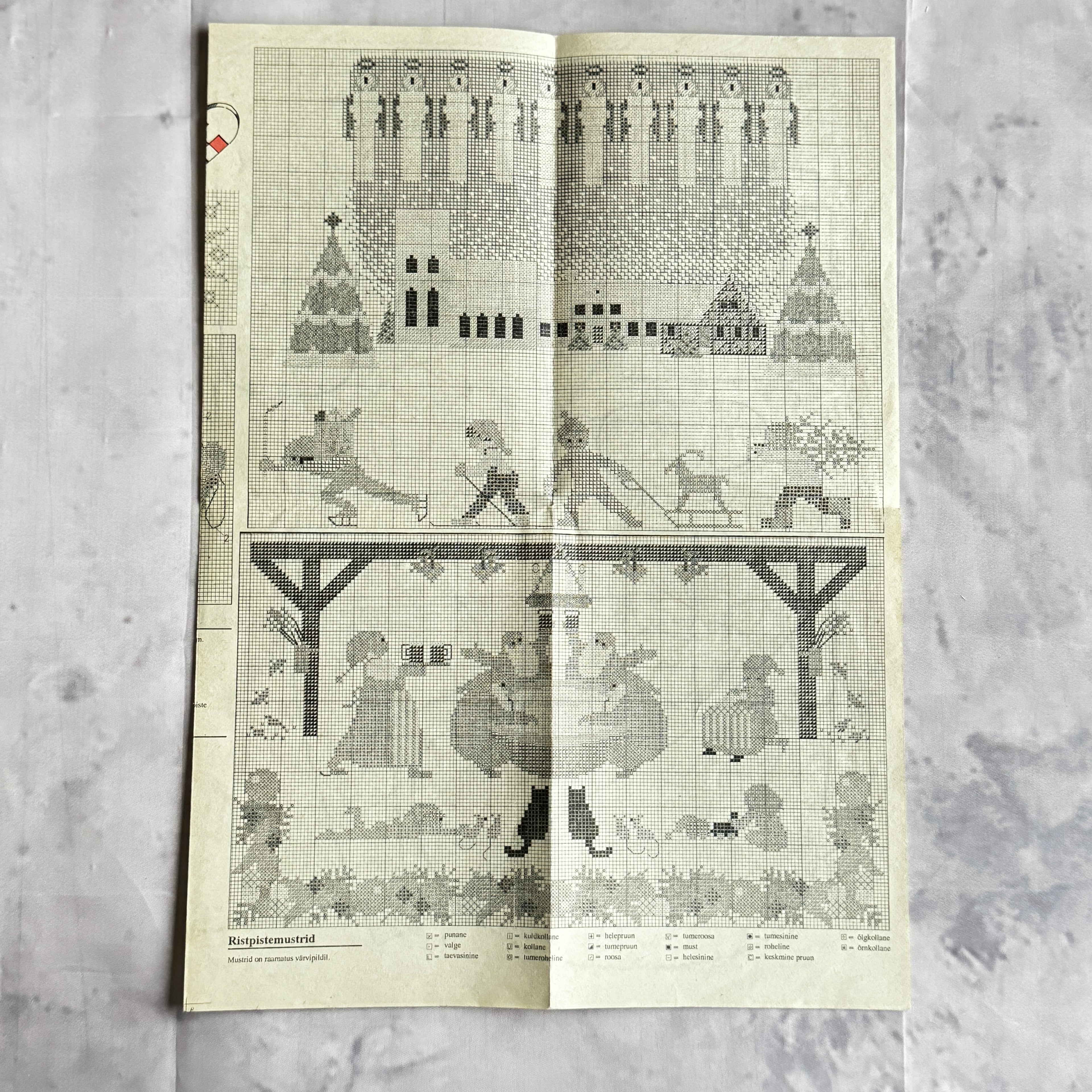 Estonian Christmas Craft Book "Päkapikumaa" – 1980s Folk Santa Patterns