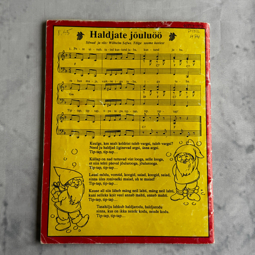 Estonian Christmas Craft Book "Päkapikumaa" – 1980s Folk Santa Patterns