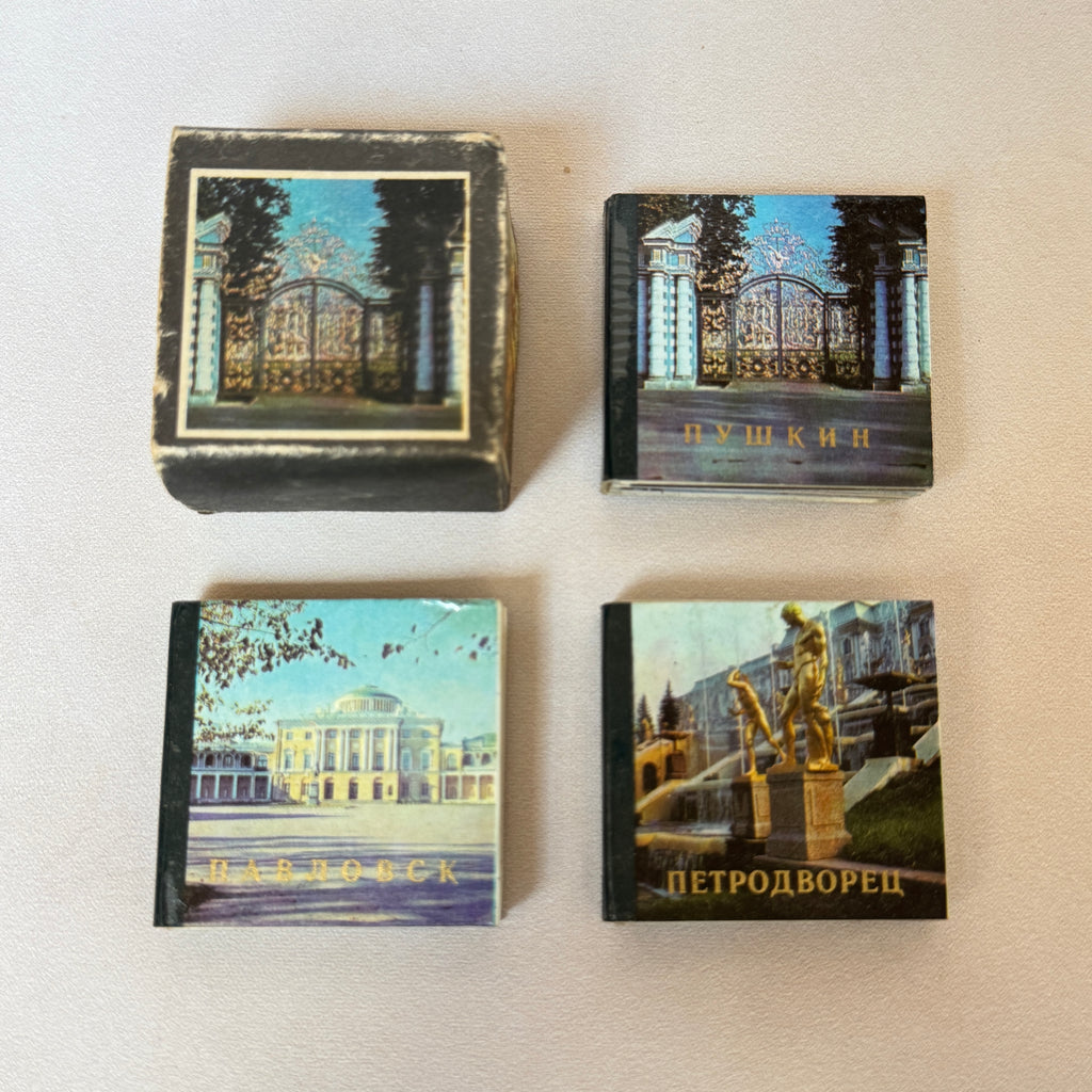1976 Soviet Miniature Photo Book Set – Leningrad, USSR