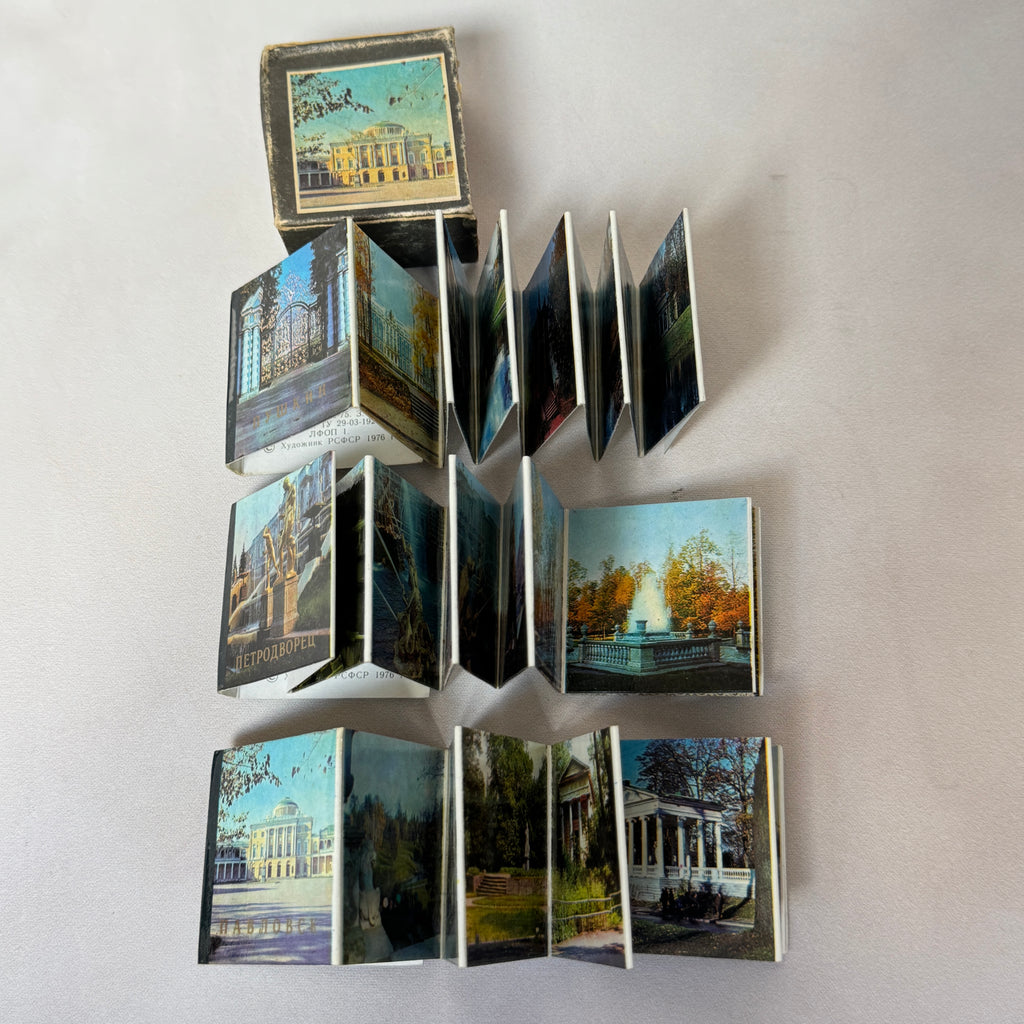 1976 Soviet Miniature Photo Book Set – Leningrad, USSR