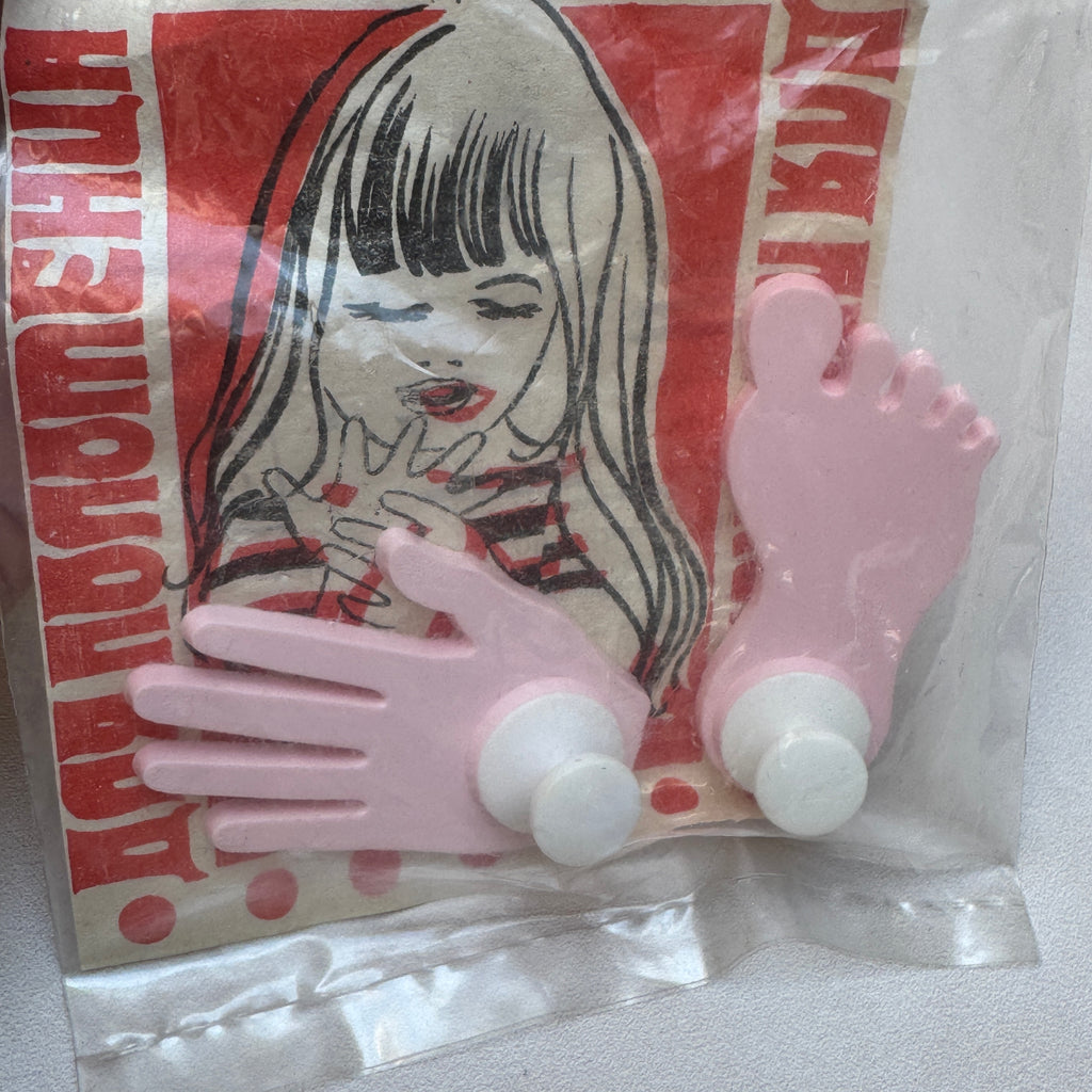 Soviet Pink Hand & Foot Towel Hooks – NOS, USSR 1989