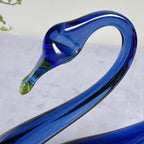 Tarbeklaas Blue Glass Swan – Estonian Art Glass, 1960s–1970s