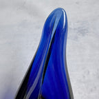 Tarbeklaas Blue Glass Swan – Estonian Art Glass, 1960s–1970s
