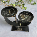 Estonian Modernist Double Candle Holder – 1960s–1970s