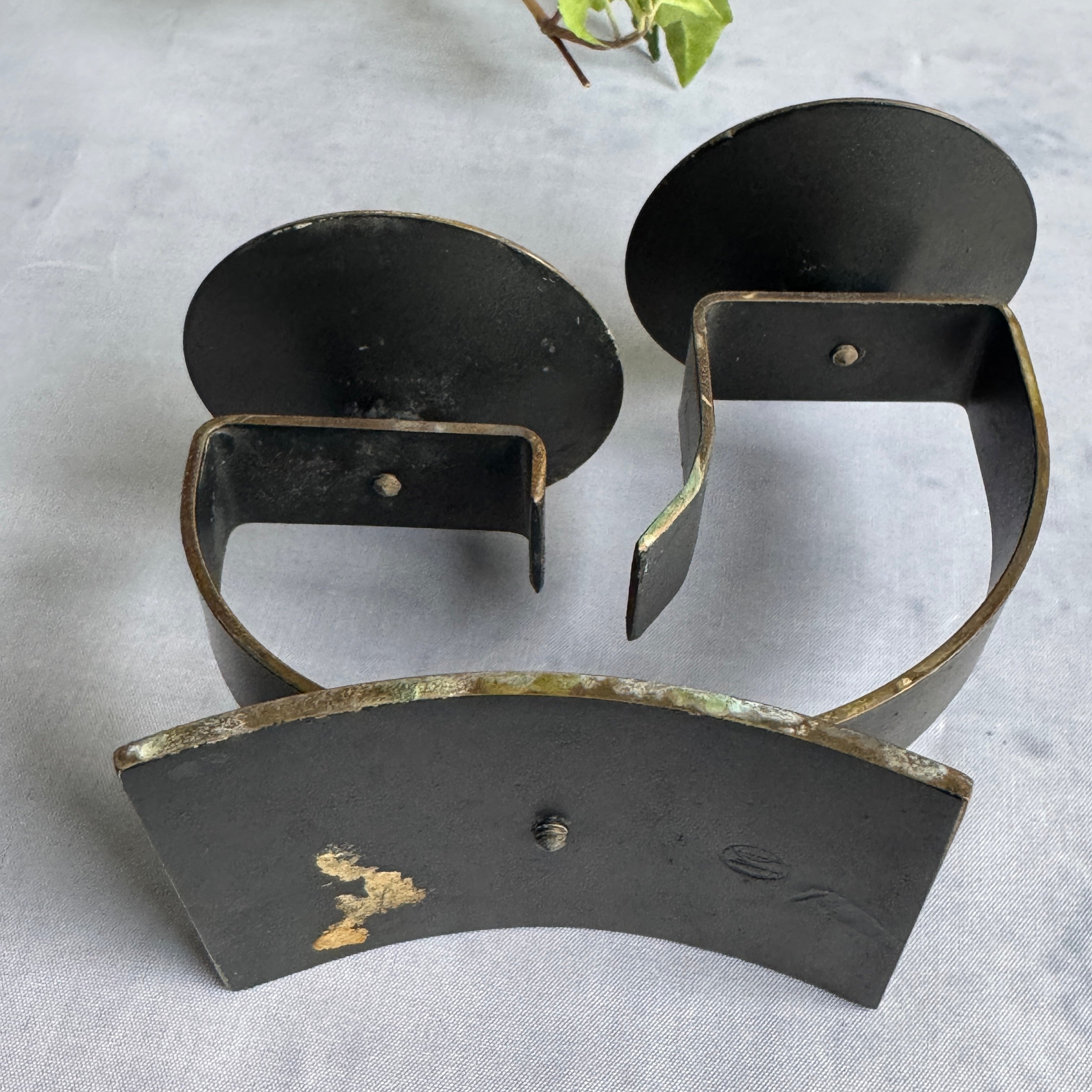 Estonian Modernist Double Candle Holder – 1960s–1970s