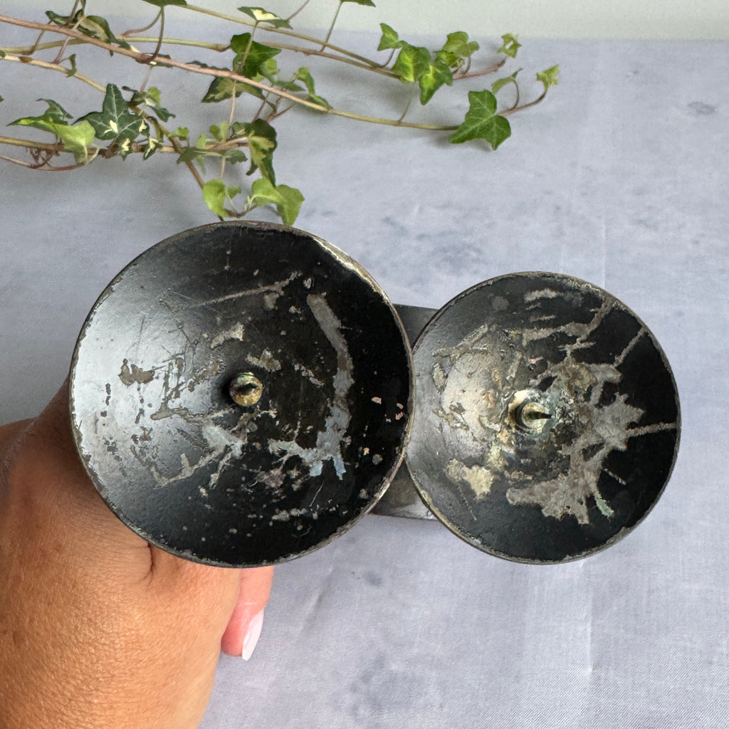 Estonian Modernist Double Candle Holder – 1960s–1970s