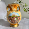 Italian Pompeii & Vesuvio Amphora Vase – Souvenir Pottery