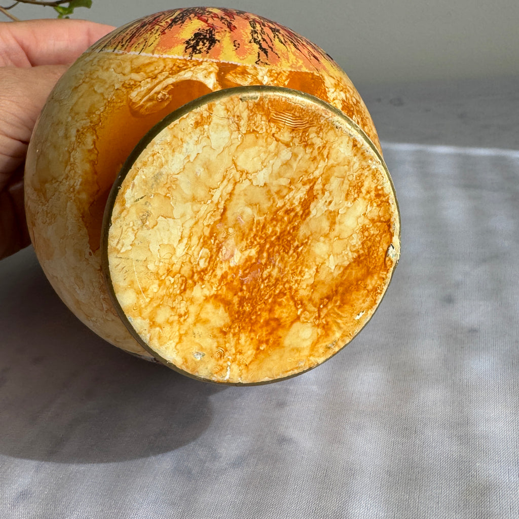 Italian Pompeii & Vesuvio Amphora Vase – Souvenir Pottery