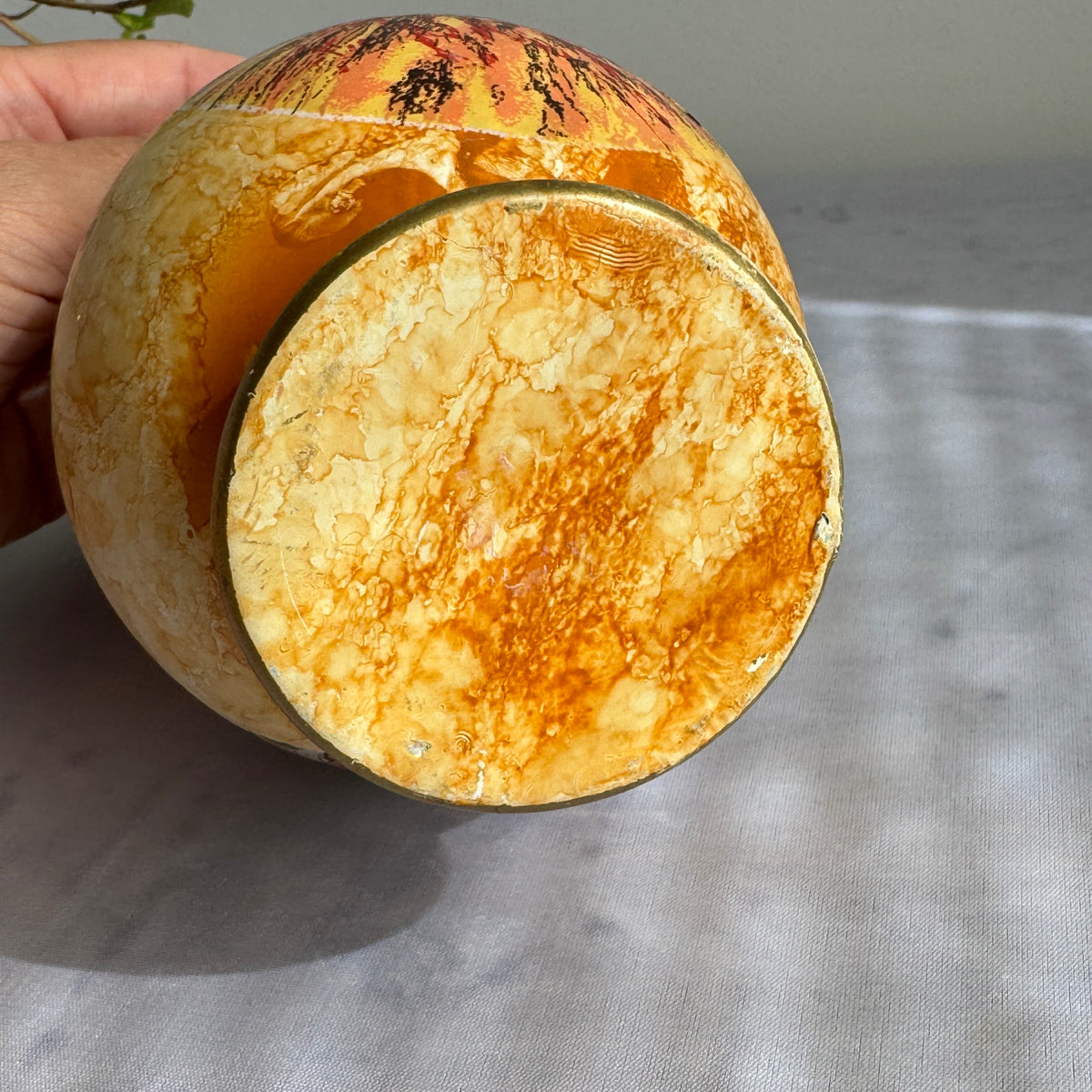 Italian Pompeii & Vesuvio Amphora Vase – Souvenir Pottery