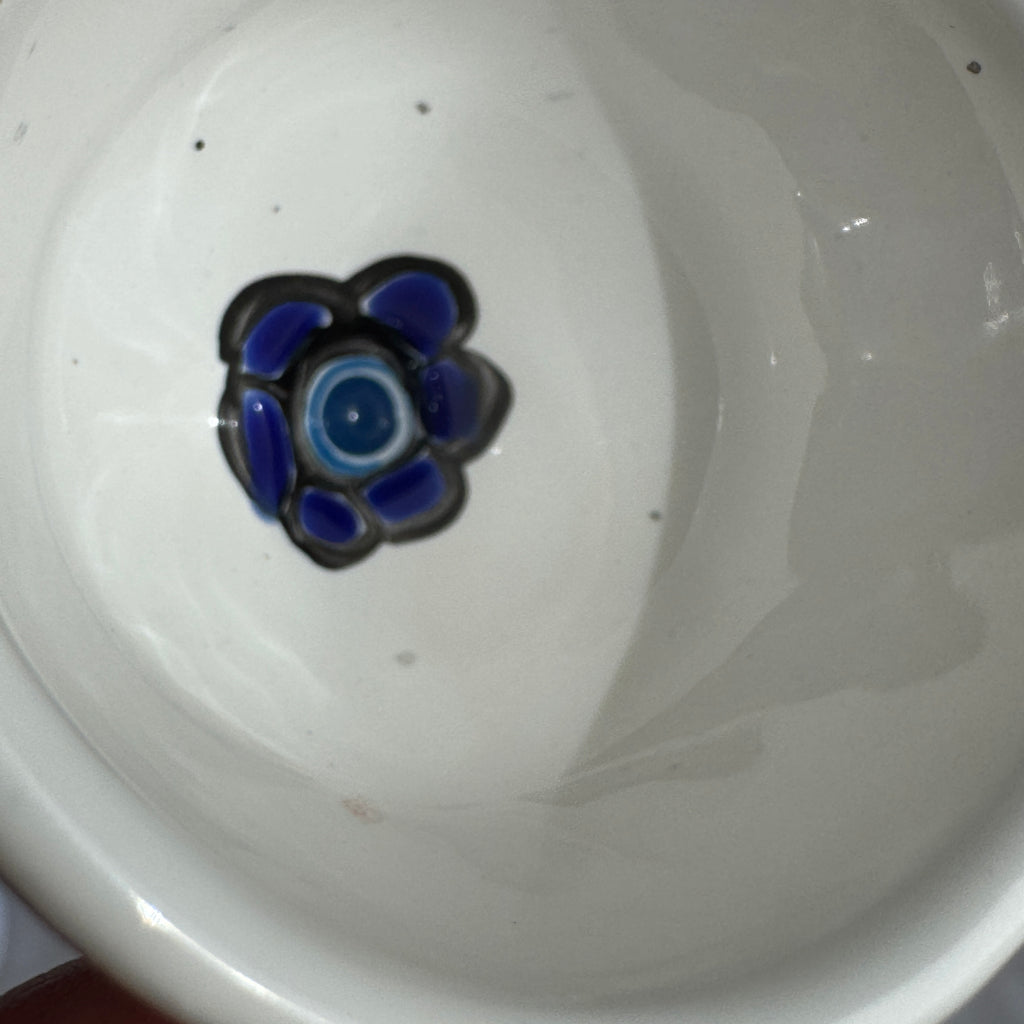 Hand-Painted Greek Egg Cups – Set of 5, Rhodes Pottery