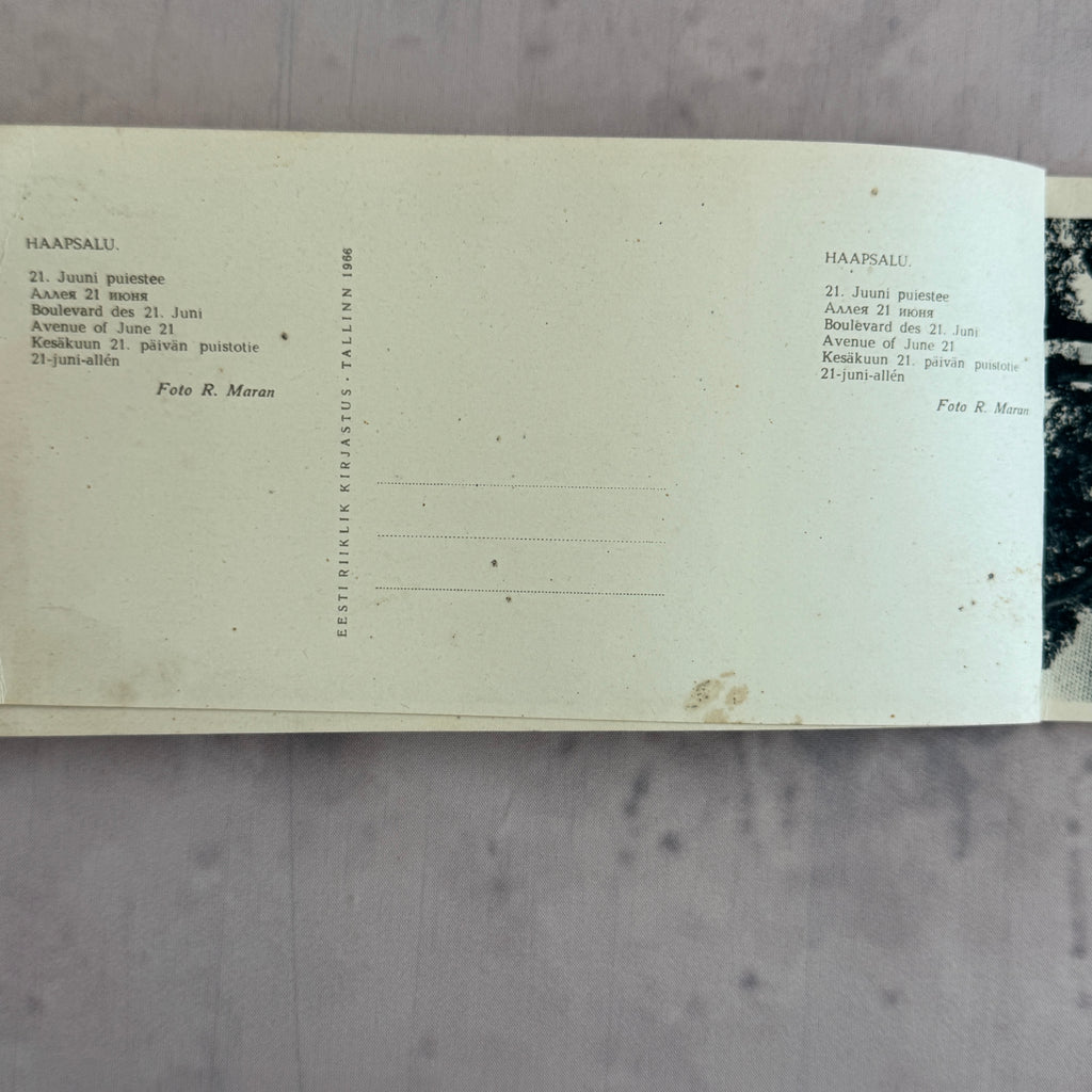 Vintage Haapsalu Estonia Photo Booklet – 1966