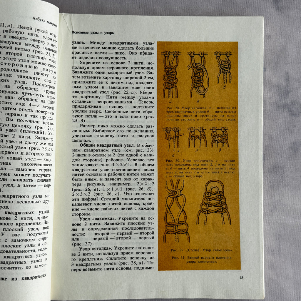 Soviet Macrame Book – Знакомьтесь с макраме (1990) by Sokolovskaya