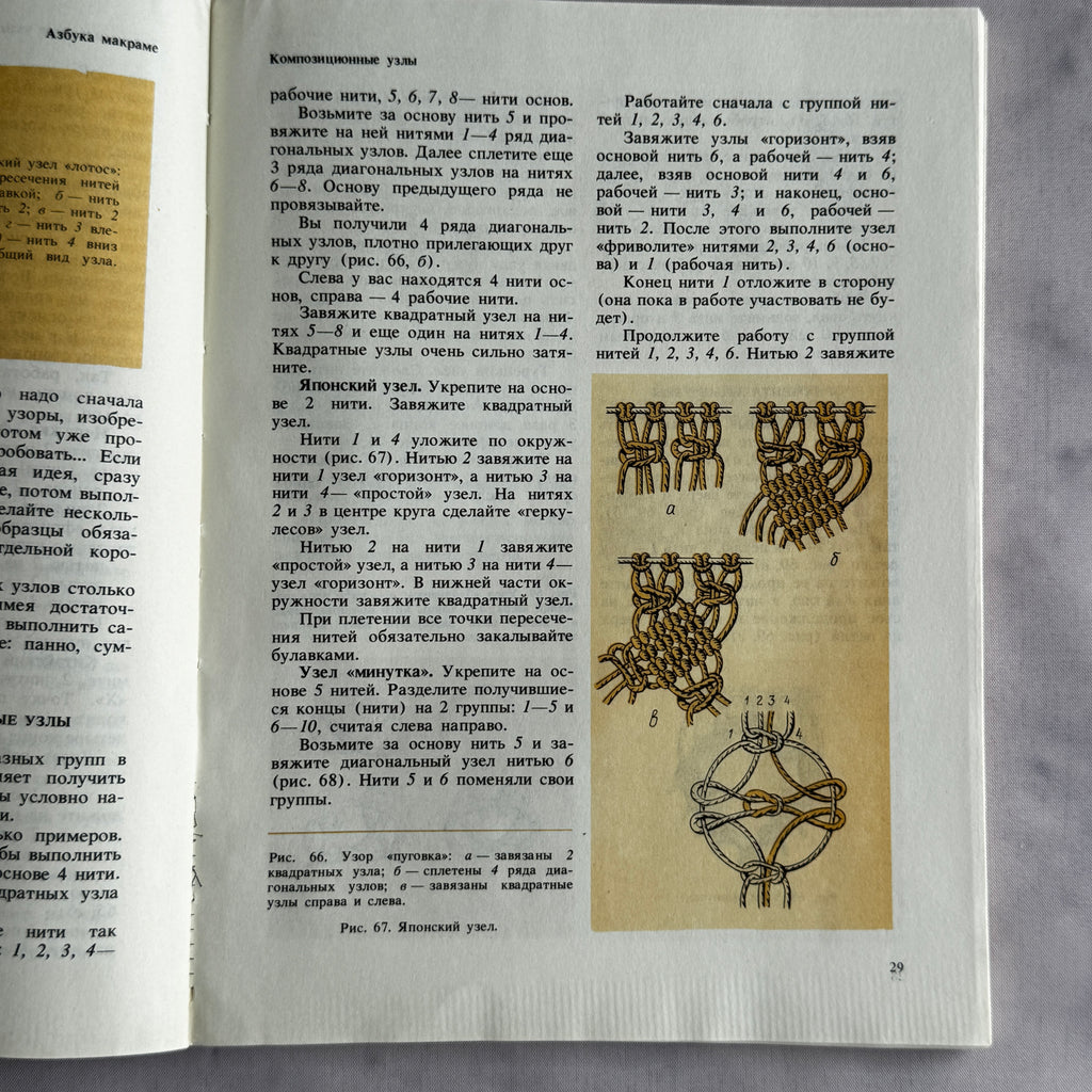 Soviet Macrame Book – Знакомьтесь с макраме (1990) by Sokolovskaya