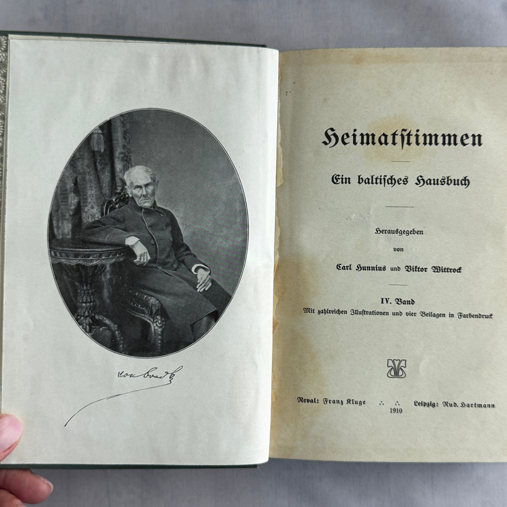 Antique Baltic German Book – Heimatstimmen: Ein baltisches Hausbuch (1910) IV Band