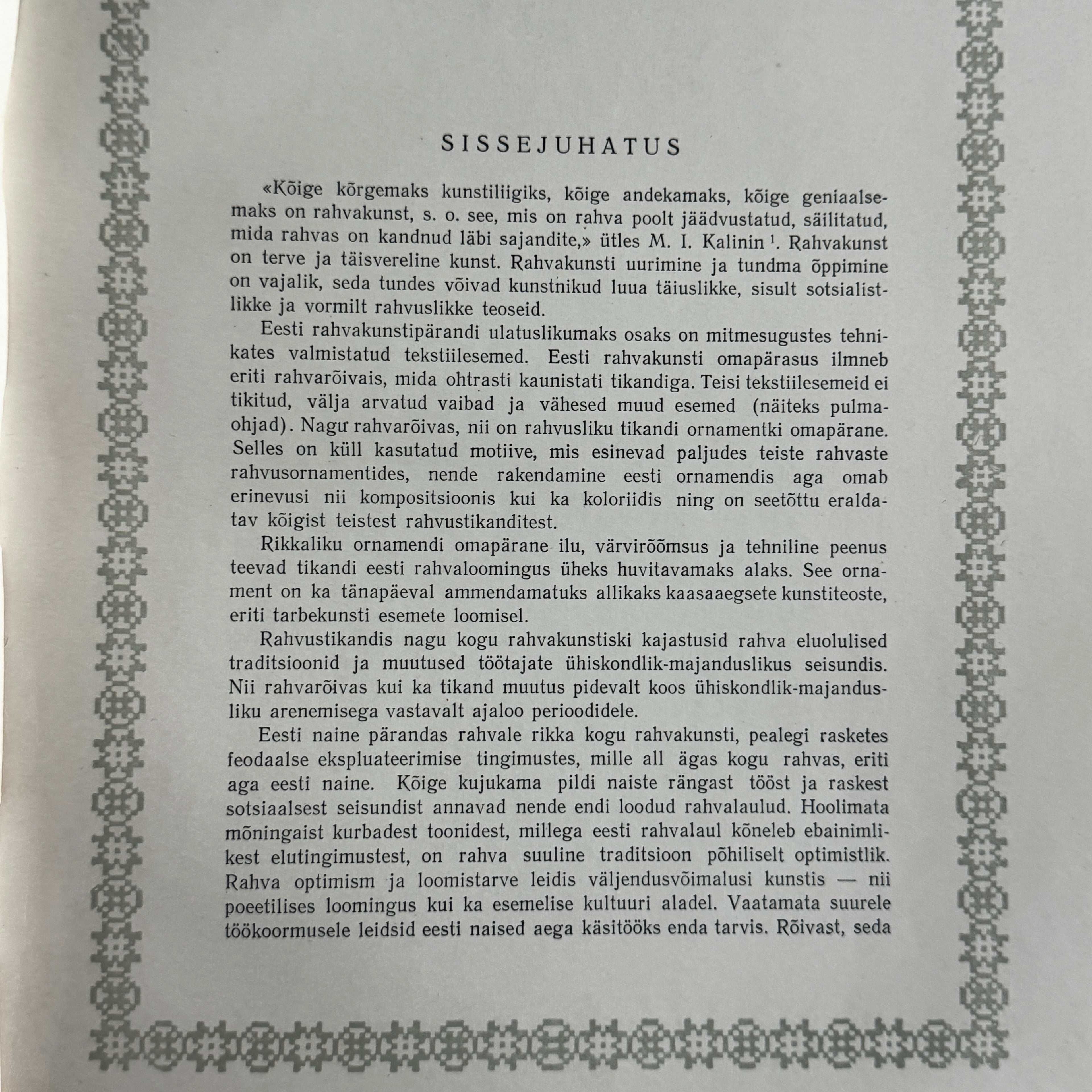 Estonian Folk Embroidery Book 1955 – Baltic Textile Patterns & Folk Costume Designs