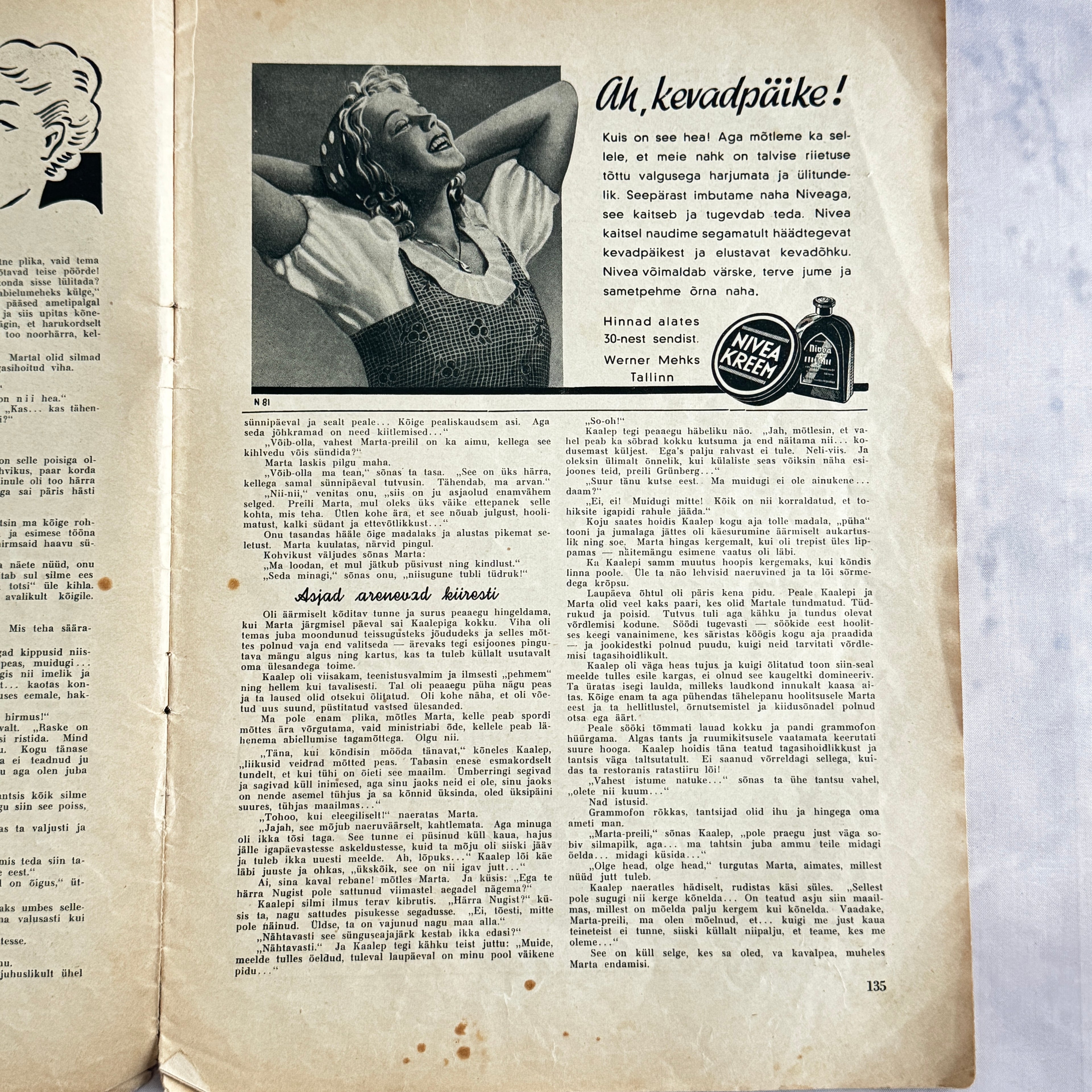 Maret Magazine May 1938 No.5 – Estonian Women's Magazine with Pattern Sheet