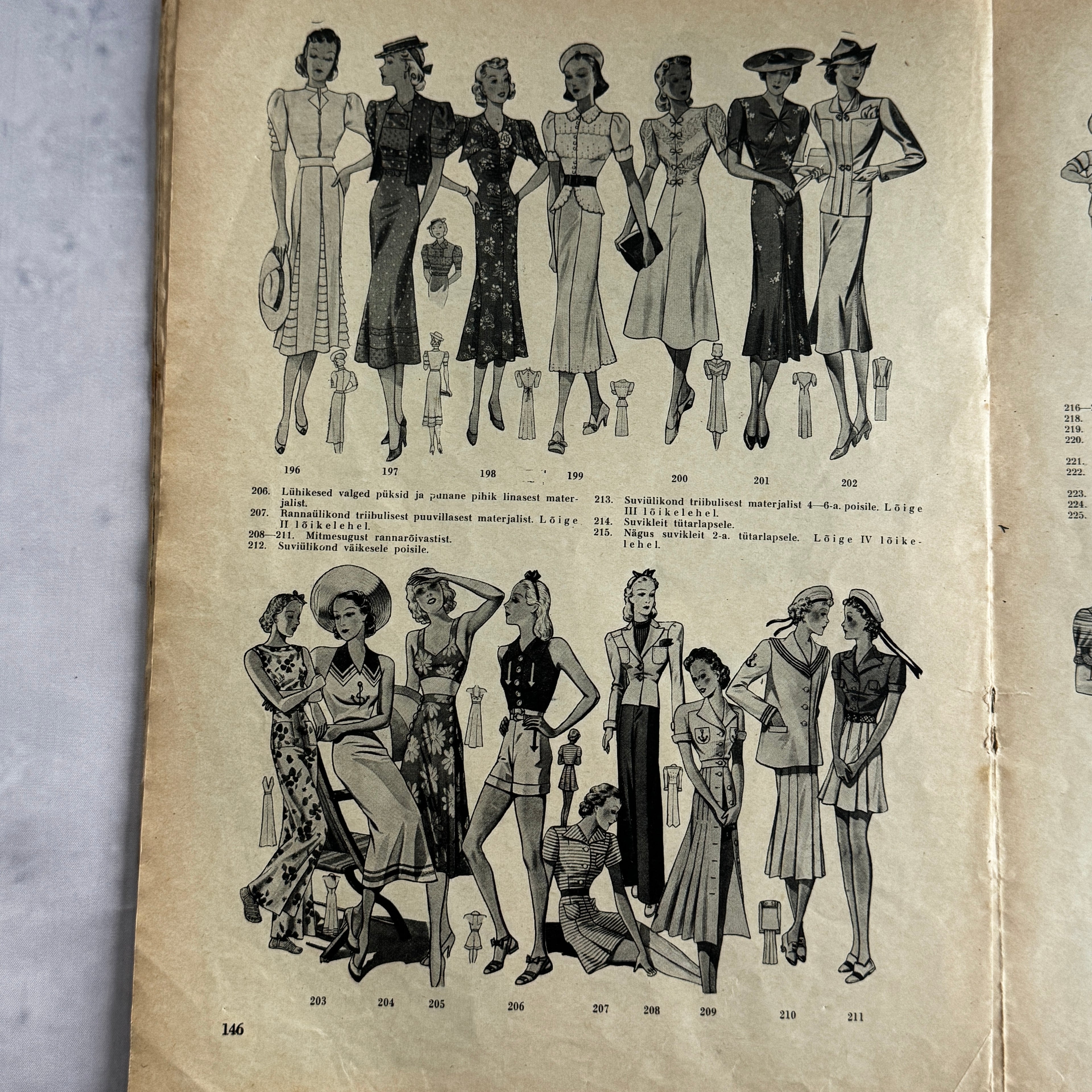 Maret Magazine May 1938 No.5 – Estonian Women's Magazine with Pattern Sheet