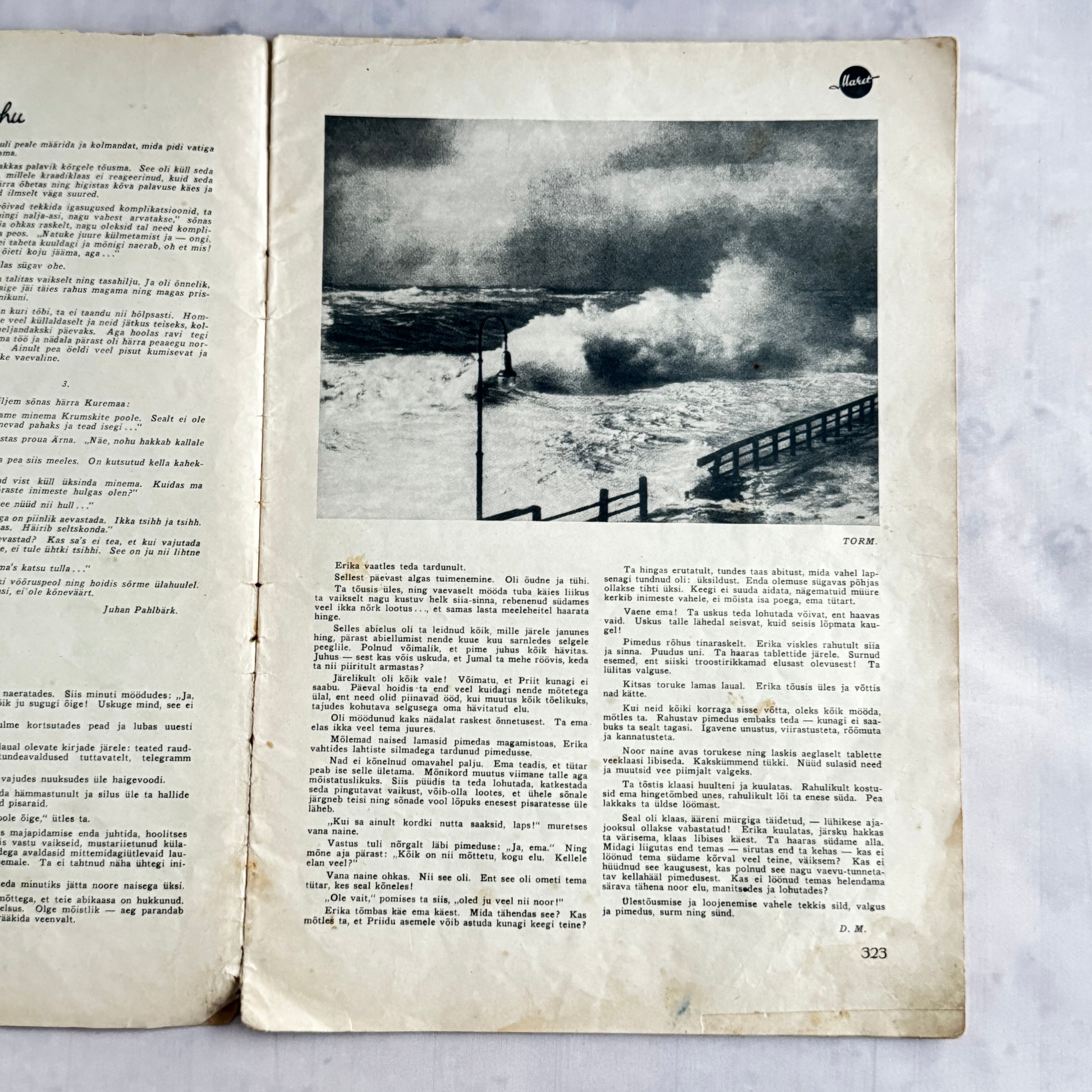 Maret Magazine November 1936 No.11 Estonian Women's Magazine Pre-War Issue