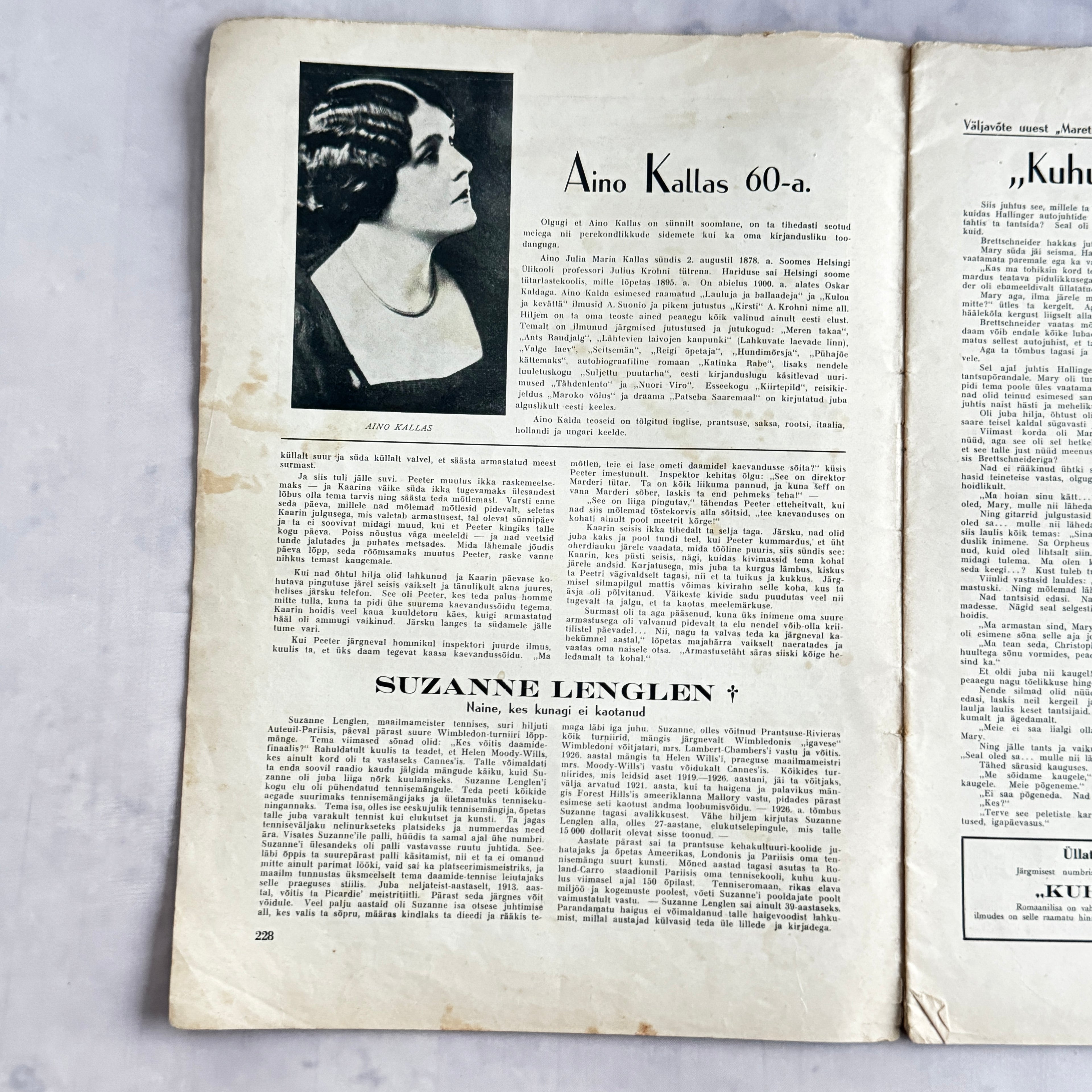 Maret Magazine August 1938 No. 8 Estonian Fashion Sewing Patterns Pre-War Baltic Vintage