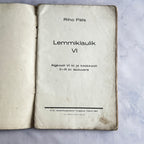 Riho Pats Lemmiklaulik VI 1937 Estonian Vintage Songbook