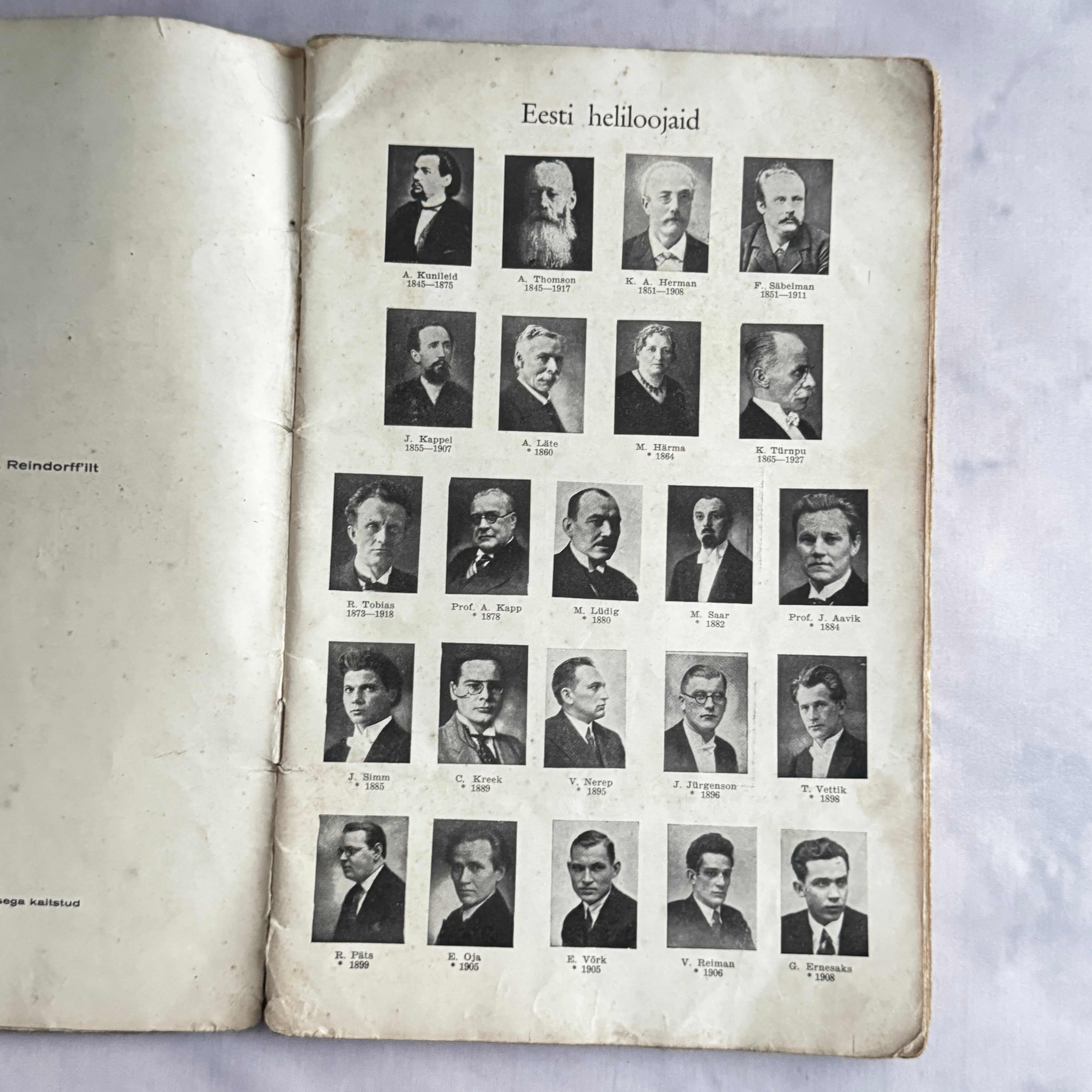 Riho Pats Lemmiklaulik VI 1937 Estonian Vintage Songbook