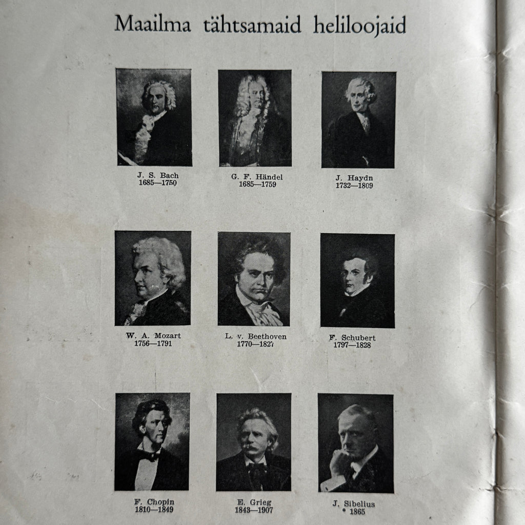 Riho Pats Lemmiklaulik VI 1937 Estonian Vintage Songbook