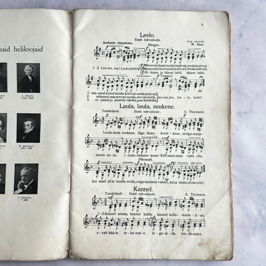 Riho Pats Lemmiklaulik VI 1937 Estonian Vintage Songbook