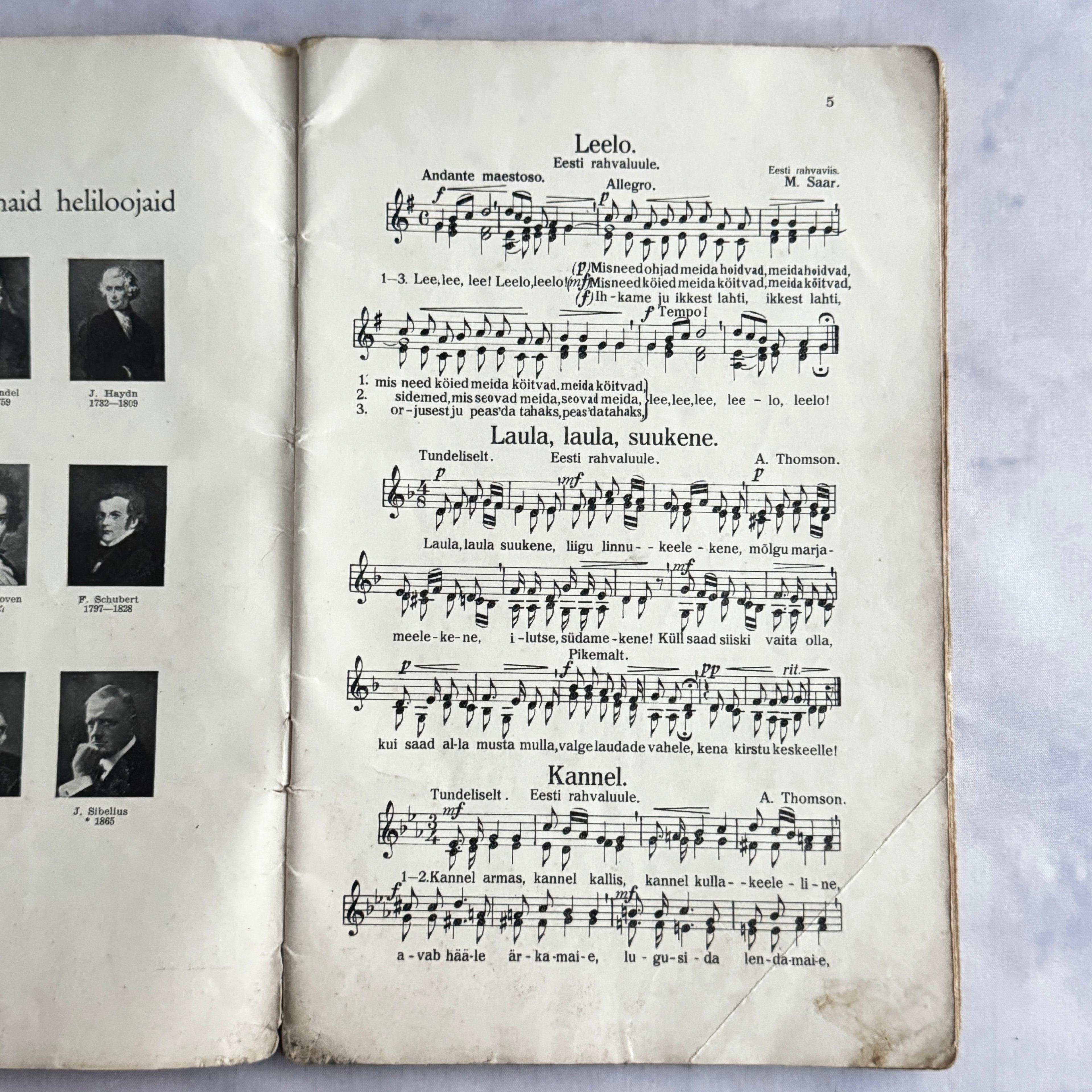 Riho Pats Lemmiklaulik VI 1937 Estonian Vintage Songbook