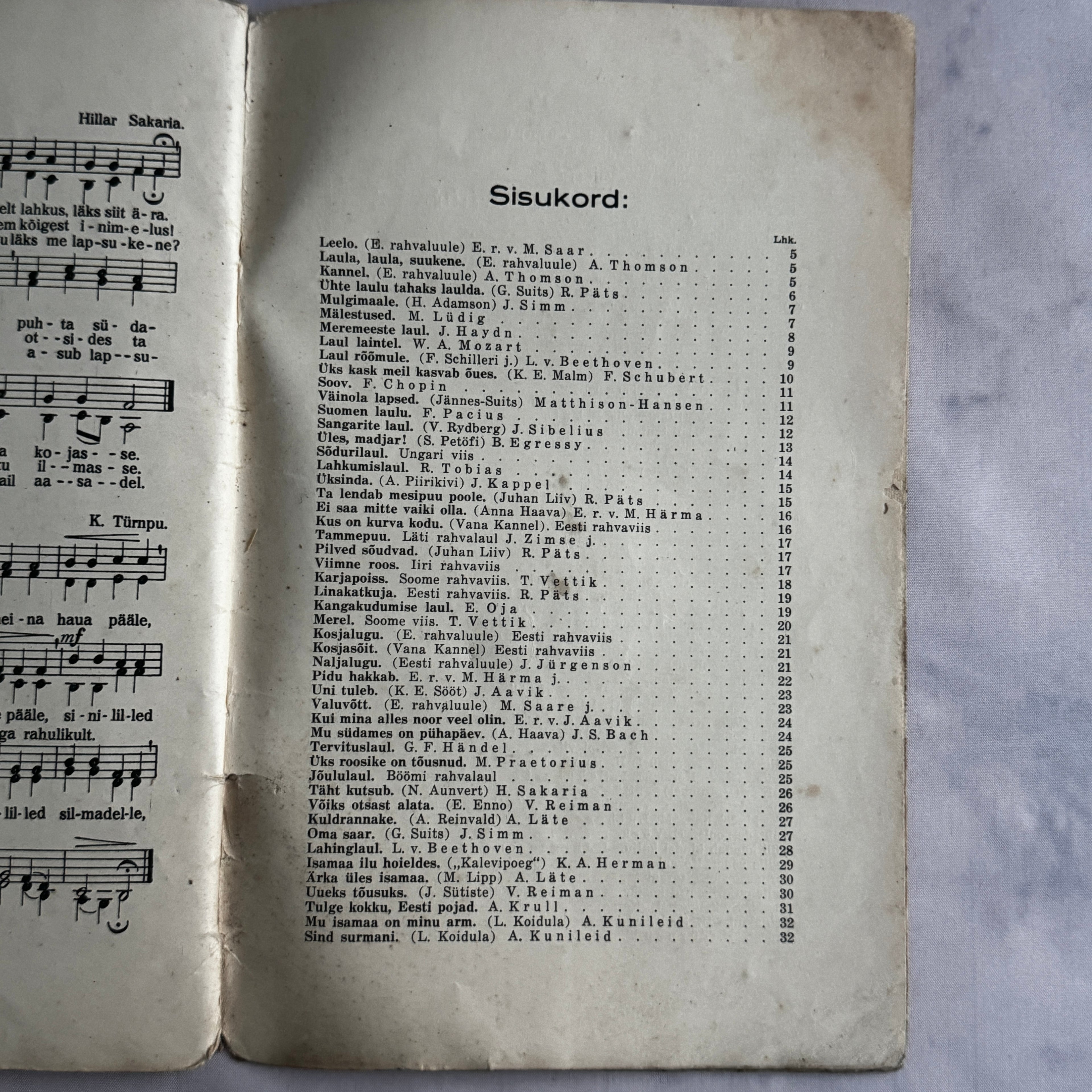 Riho Pats Lemmiklaulik VI 1937 Estonian Vintage Songbook