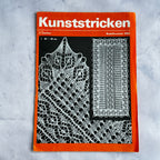 Lace Knitting Pattern Book Kunststricken 2063 Doily Tablecloth Patterns German DDR
