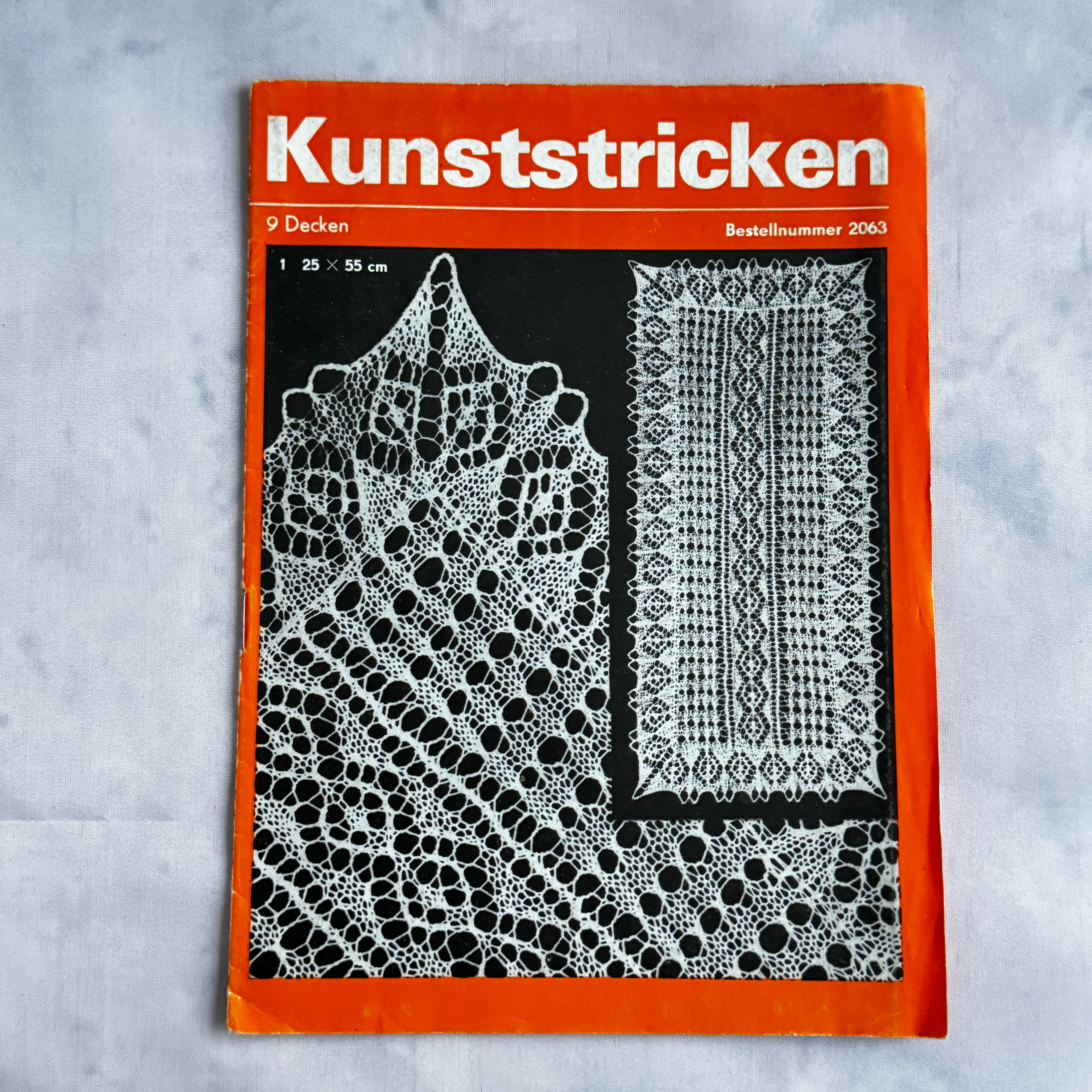 Lace Knitting Pattern Book Kunststricken 2063 Doily Tablecloth Patterns German DDR
