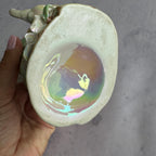 Iridescent Elephant Ceramic Vase – Pearl Lustre