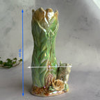 Iridescent Elephant Ceramic Vase – Pearl Lustre